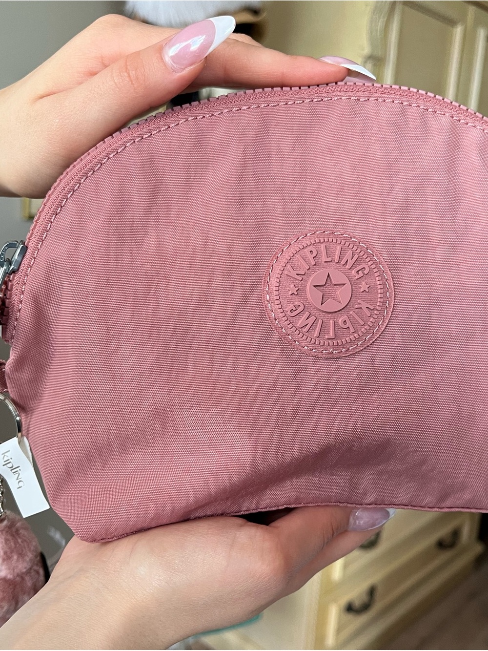 NWOT Kipling Dusty Rose “Zadok” Cosmetic Pouch